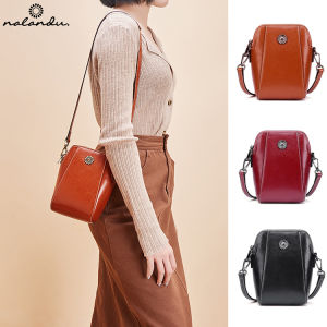 Women Messenger Mini Small Fashion Vertical Type Small Mobile Phone Bag Crossbody Cell Phone Bag Soft Leather Bag