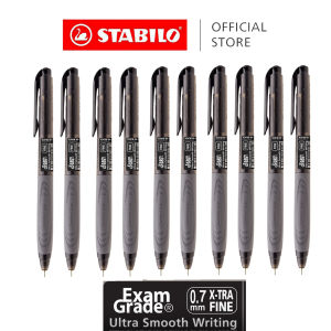 Stabilo 388 Exam Grade Retractable Ball Pen 0.5mm/0.7mm Needle Point - Blue Black Red