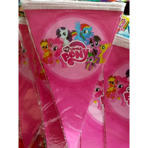 Banner Flag karakter Bunting Flag Bendera Ulang Tahun Karakter