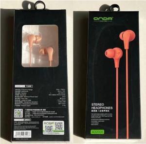 💎 หูฟังหลากสี 🎧 ONDA AD203S พร้อมไมโครโฟน HD ในตัว คุณภาพสูง เสียงดี อินเทอร์เฟซ Android ปรับระดับเสียงได้