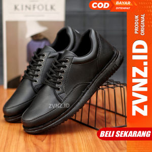 ZVN Drasion Sepatu Formal Pantofel Pria Hitam Oxford Kerja