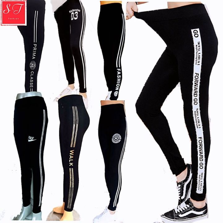 Legging Stretchable Cotton Full Stretch Plus Size S-3XL Fit All Long