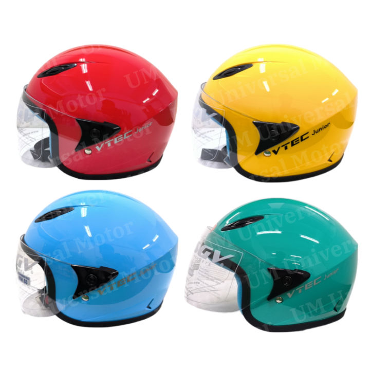 SGV LTD VTEC JUNIOR VISOREX KIDS HELMET SIRIM CERTIFIED SIZE S