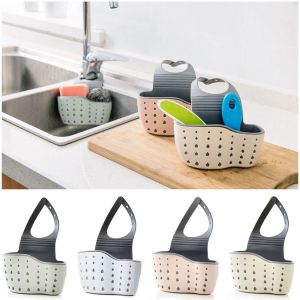 ART SUPPLIESX TPR Home Storage Drain Basket Durable Multi-functional Hanging Drain Basket Bag Easy to Install Adjustable Kitchen Sink Holder Kitchen Accessories