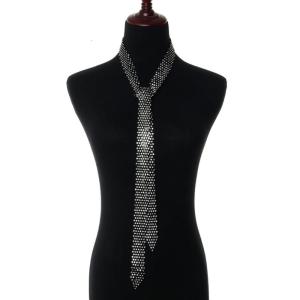 Lấp lánh Tie tuyên bố thạch Tie rạng rỡ cà vạt cổ áo phong cách độc đáo cho trang phục dự tiệc