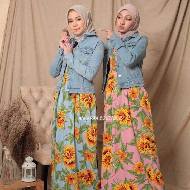 Hawaiian on sale dress muslimah