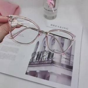 Gọng kính mắt mèo nữ VIENDO mắt đổi màu chống ánh sáng xanh chống tia uv nhựa cao cấp thời trang cắt kính cận theo yêu cầu