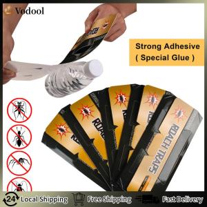【Vodool】100Pcs Cockroach Traps Sticky Baited Cockroach Traps Long Lasting Sticky Cockroaches Catcher for Restaurant Factory