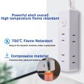 Two Hole Flat Socket 2 Plugs 6 Digits Rubiks Cube Socket Multi-function Household Power Converter. 