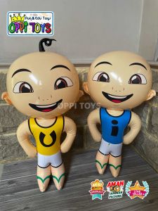 [COD] Balon Tiup Karakter Upin Ipin - Balon Ulang Tahun - Balon Hiasan Pesta Anak - Boneka Ulang Tahun Karet Upin Ipin