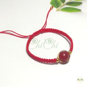 [Chi Chi] Vòng Tay Chỉ Đỏ May Mắn Mix Hạt Đá 10ly - MS105
