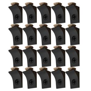 20Pcs/Pack Strong Closet Shelf Brackets Adjustable Metal Shelf Supports for Cabinet Coordinator