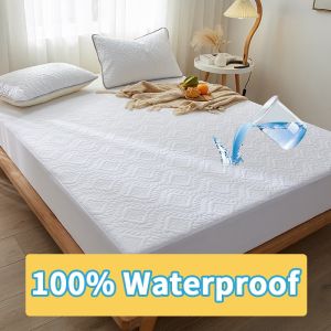 Waterproof Mattress Protector Topper Single /Double/Queen/King Mattress Cover Fitted Bedsheet