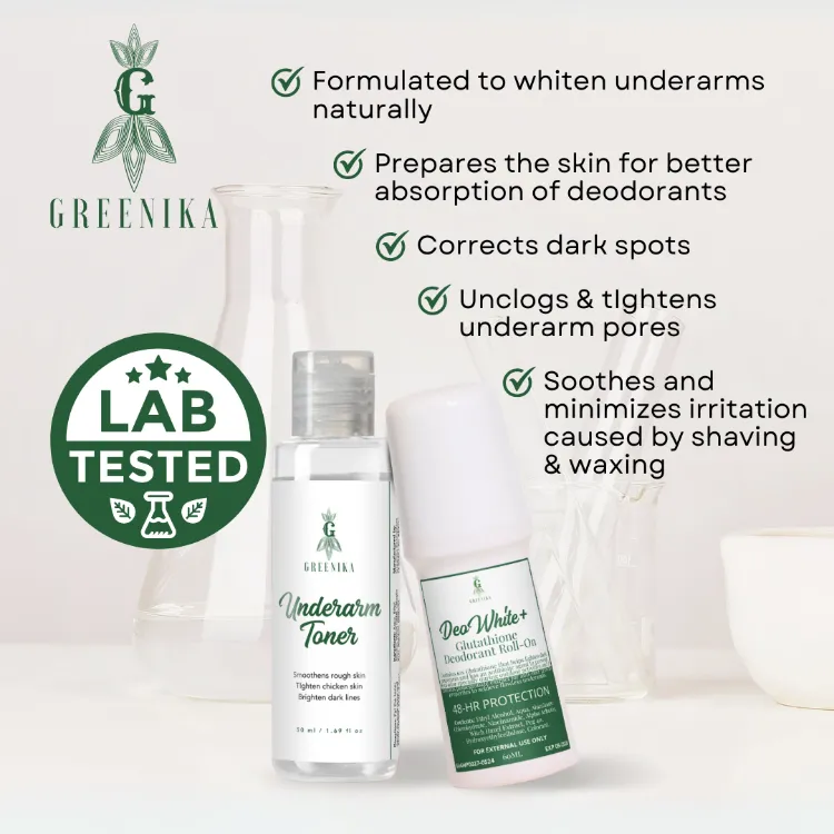 can glutathione whiten dark underarms One routine. Total underarm care.  UNDERARM WHITENING TONER & CREAM 14 Ways to Lighten Your