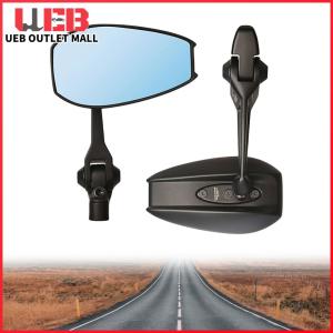 UEB ชุดกระจกมองข้างมอเตอร์ไซค์ พร้อมกระจกกันแสงสะท้อน HD ปรับได้ สำหรับการขับขี่ปลอดภัยและสะดวก