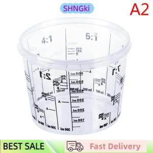 SHNGki Plastic Paint Mixing Cup PP Hard Plastic Tune Paint Cup with Cover