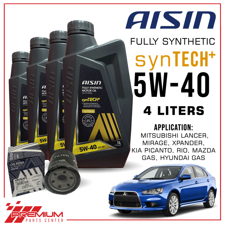 AISIN 5W40 synTECH+ Fully Synthetic Engine Oil 4 Liters ( Liters Size