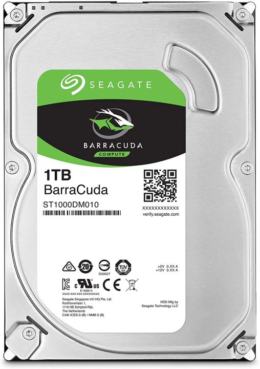 Seagate BarraCuda 1TB Internal Hard Drive HDD – Inch SATA Gb