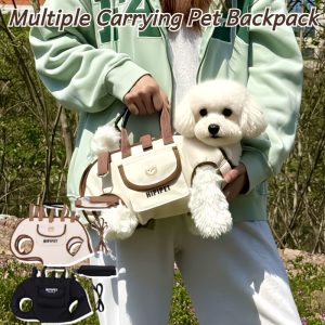 Multiple Carrying Methods Breathable Pet Backpack Adjustable Straps Ventilated Design Pet Travel Carrier