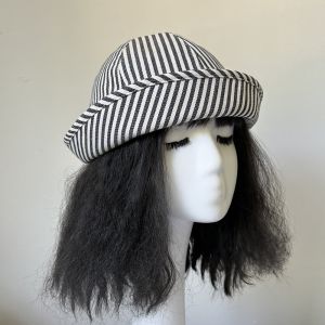 YAOO Cute Stripe Sailor Hat Y2K Cotton Painter Hat Fashion Plaid Navy Hat Spring