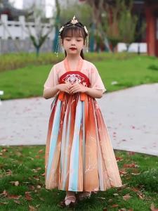 Budak Perempuan Musim Panas a Baru Pakaian Masa Dahulu Pakaian Han Kanak Besar Seperti Dewi Gadis Kecil Skirt Pakaian Musim Panas a Cina