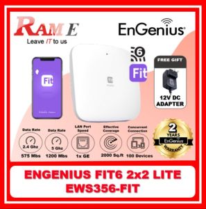 EnGenius EWS356-FIT 802.11ax 2×2 Managed Dual Band Wireless Indoor Access Point