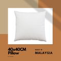40cm X 40cm Square Pillow Insert White Pillow Inner Blue Pillow. 