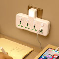 Powerlong PH Plug Ac Outlet Power Strip Multiprise Wall Socket Network Filter with Usb Cherger With Night Light Separate Switch Adapter. 