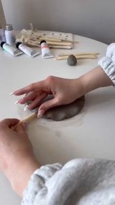 500g Pottery Clay Air-Hardening Modeling Clay Natural Air-Dry Non-Toxic Pottery Clay Air Dry Clay COD