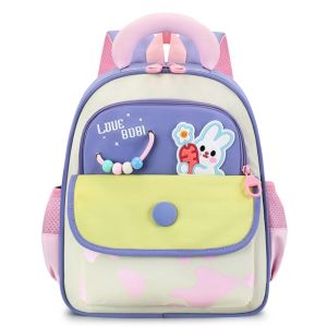 PANUCCI Large Capacity Kids Backpack Animals Waterproof Lightweight School Bag Durable Weight-reducing Color Block Backpack for Kindergarten Children