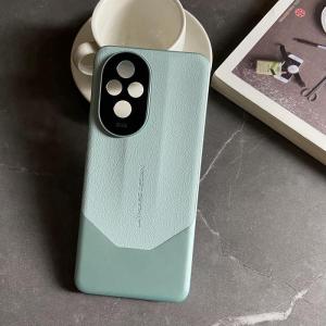 Case for Honor 200 Pro Honor 200 5G Luxury PU Leather Phone Case Hard Back Cover Electroplating Frame Fine Hole Lens Film Anti-drop Shockproof Protective Case