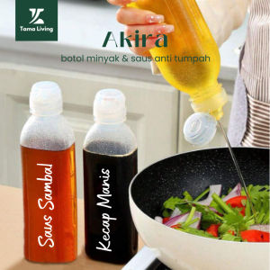 TAMA LIVING Akira Botol Minyak Anti Tumpah 500 ml Label Cutting Botol Saus Sambal Squeeze Bottle