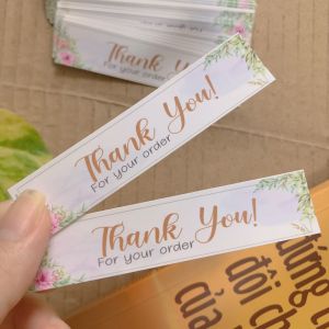 [HCM]Thẻ cảm ơn thiệp cảm ơn IN GIÁ RẺ cho shop bán hàng online bìa cứng cán màng chất lượng cao - gói 100 thiệp- size 2x9cm mẫu 57