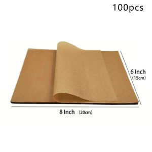 50/100Pcs Wax Paper for Food Grease Proof Paper Wrapping Paper Food Wrap Parchment Paper Baking