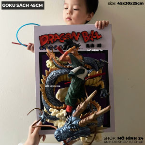 [45CM] Đồ chơi Mô hình Goku Sách 45cm 8kg figure Songoku cưỡi rồng Shenron bìa sách manga dragon ball dragonball to