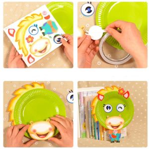 DIY | Alat makan | Kids activity kit | Menempel Piring Kertas Anak Alat Makan | 87-DIY Paper Plate animal