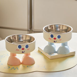 MADDIE ชามข้าวหมา โต๊ะข้าวหมา ชามอาหารทรงหูหมี ชามอาหารทรงสูงเอียง 15 องศา สำหรับสัตว์เลี้ยง ขนาด 13.5cm HHMPS0064