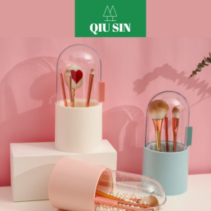 [Free Pearl] Make Up Brush Holder/Storage-With Cover