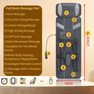 DOVVA Electric Heating Pad 10 / 4 Temperature Options With Timer Control Safe For Washing Blanket Menstrual Pain Relief Warm Pad