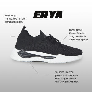 ERYA 32-36 atfal SEPATU SEKOLAH SNEAKERS ANAK PRAKTIS SLIP ON IMPORT