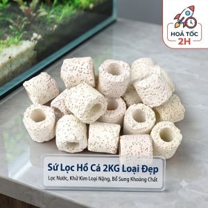 Sứ Lọc Hồ Cá 2KG Loại Đẹp - Lọc Nước Khử Kim Loại Nặng Bổ Sung Khoáng Chất