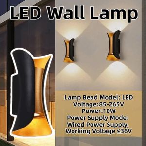 BAGUO Không dây Đèn tường LED Sáng tạo Đèn lên xuống Đèn tường ngoài trời Hiện đại Chống nước IP65 Đèn treo tường Chiếu sáng sân vườn