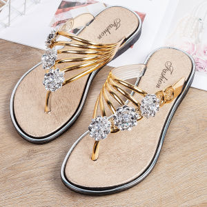 Free Shipping WomenS Summer Flip-Flops Outdoor Wear Flat-Soled Sandals Lightweight Fashionable Casual Beach Sandals For The Seaside