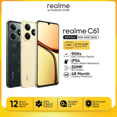realme C61 8+128 (50MP AI Camera | 90Hz Eye Comfort Display | 7.84mm Ultra Slim Design | Powerful Octa-core Chipset | 5000mAh Massive Battery)