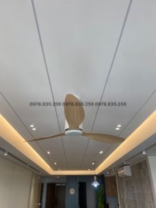 (Bảo Hành) Quạt trần đèn 3 cánh-Quạt trần trang trí thay đổi được chiều cao sải cánh 1m32Động cơ DC lõi đồng có xoay chiều hút ẩm tích hợp điều khiển