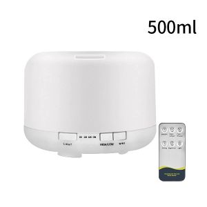 Taffware Humidifier Diffuser Aromaterapi Elektrik +  Remote Control + 7 LED 300 & 500 ml ( HUMI H24 ) - White