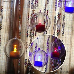 [COD] tunyunguoji โปร่งใสเปิดพลาสติกคริสต์มาส Decor Ball bauble เครื่องประดับของขวัญกล่องของขวัญ