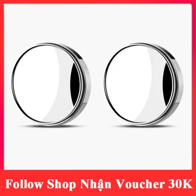 Bộ 2 gương cầu lồi chiếu hậu xóa điểm mù xe hơi 360 độ