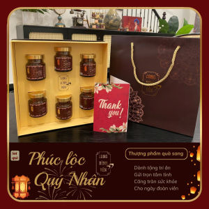 Set quà tặng yến sào cao cấp Phúc Lộc Quý Nhân - thương hiệu Long Đình Yến tặng cha mẹ đối tác