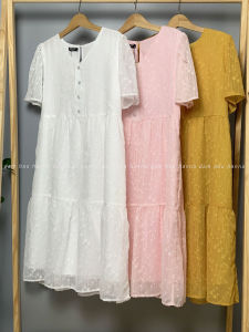 [HANNA] Đầm bầu dự tiệc sang chảnh cho mẹ trẻ có size 40-80kg mẫu xinh vải cao cấp thoáng mát không nhăn chiều dài đầm qua gối có túi bên sườn